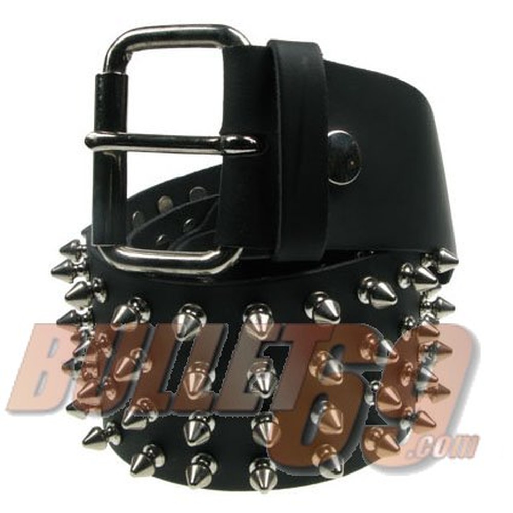Bullet 69 Funky Punk - 4 row conical Belt - Black/Silver coloured